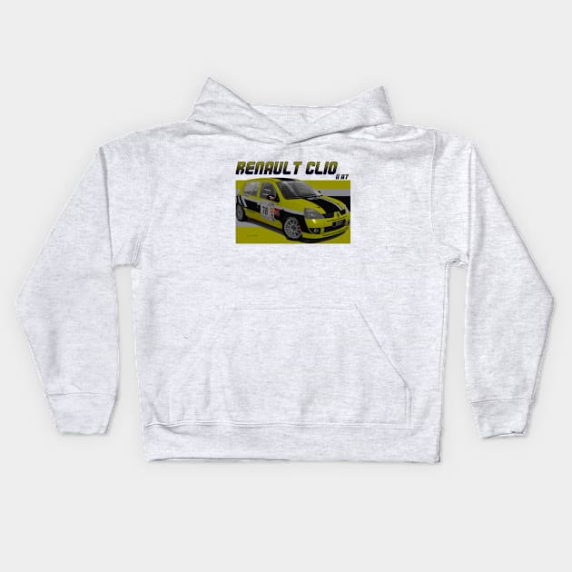 Renault Clio II A7 Kids Hoodie by PjesusArt